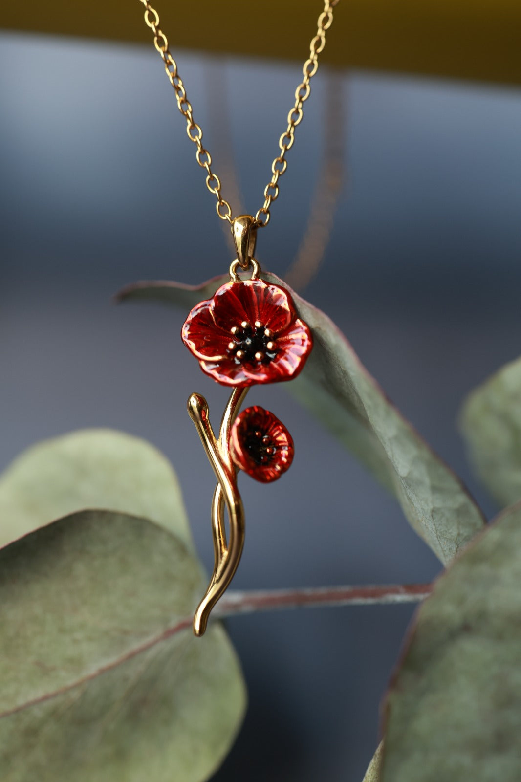 Necklace "Eternal Poppy" - Dia & Co Jewelry