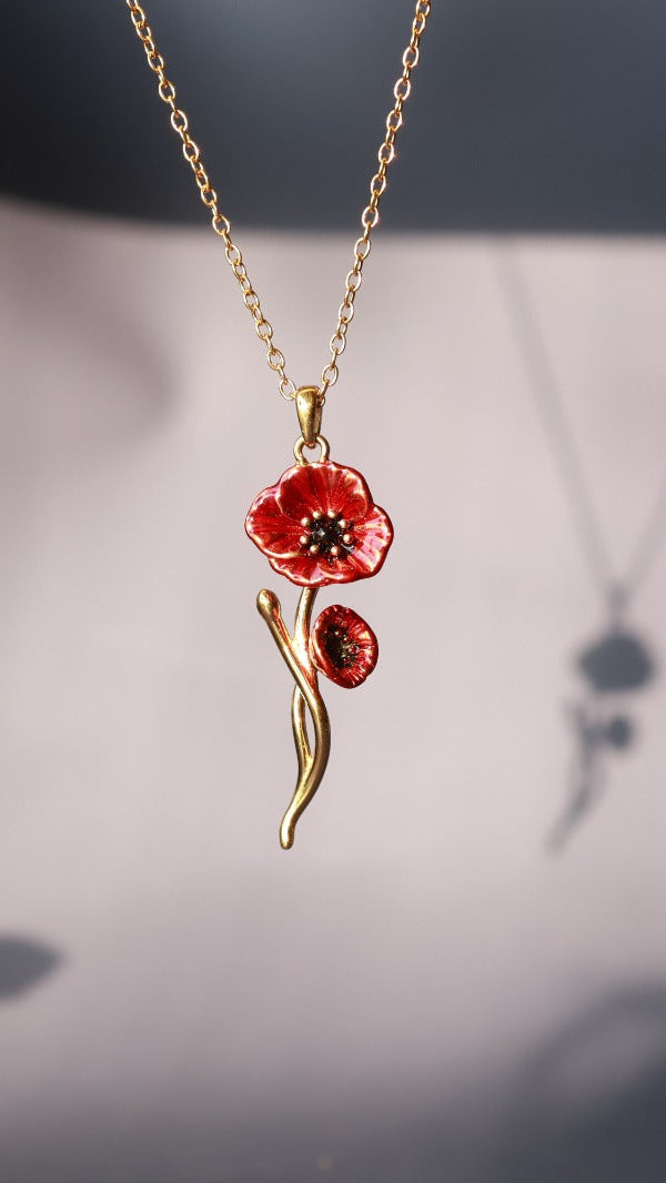 Necklace "Eternal Poppy" - Dia & Co Jewelry