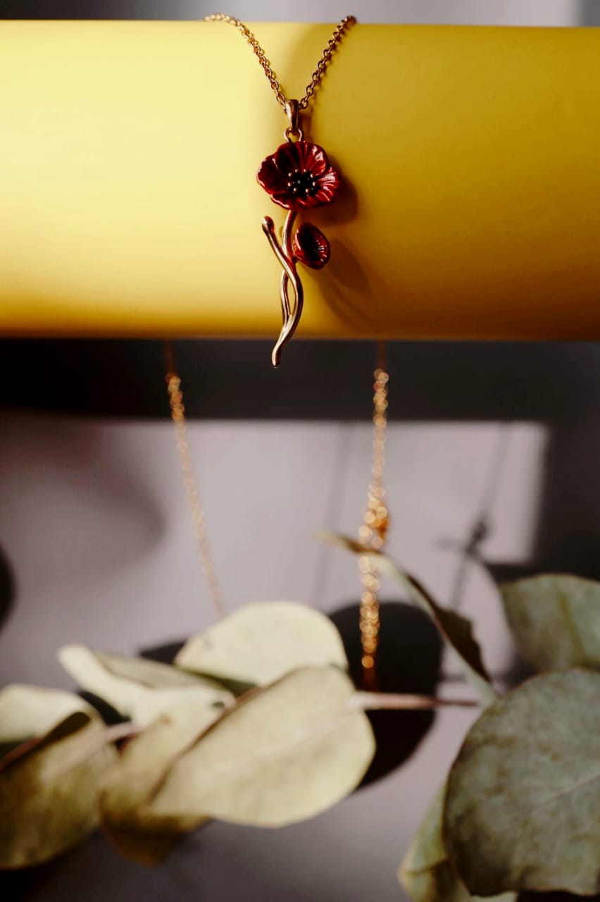 Necklace "Eternal Poppy" - Dia & Co Jewelry