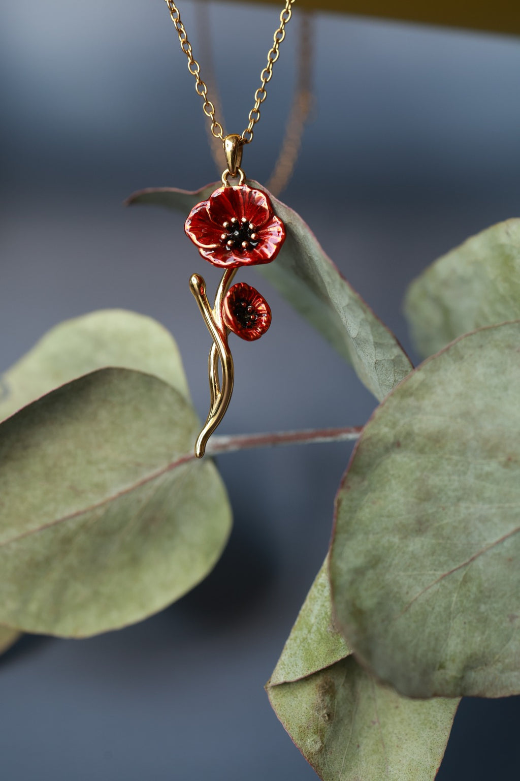 Necklace "Eternal Poppy" - Dia & Co Jewelry